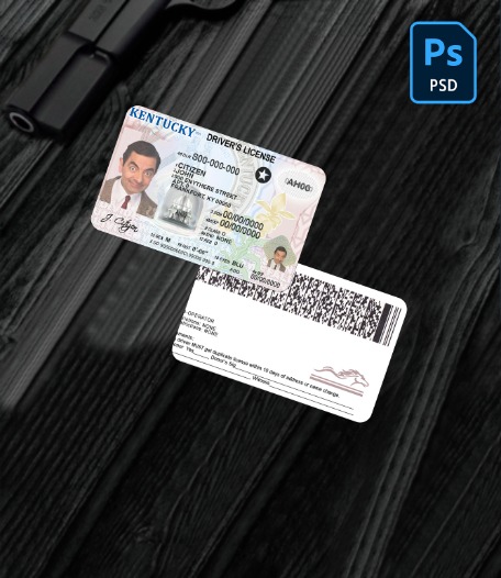 USA Kentucky driving license PSD     (2005-2015) PSD -0